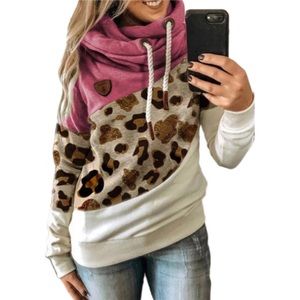 Hooded Cheetah Print Pattern Sweater